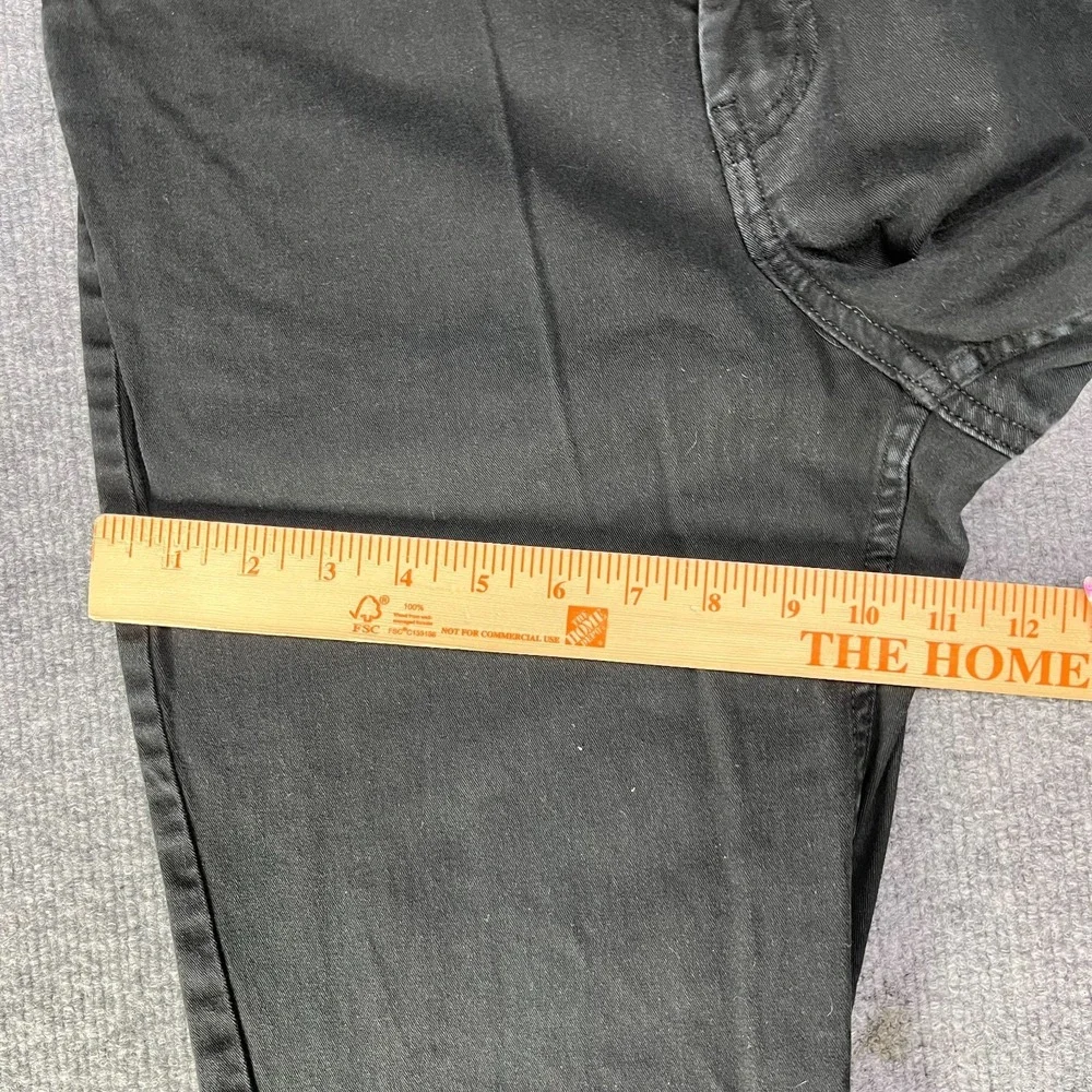 H&M Slim Fit Jeans Men's Black Denim Classic Stretch Pockets Zip Fly Y2K - 35X30